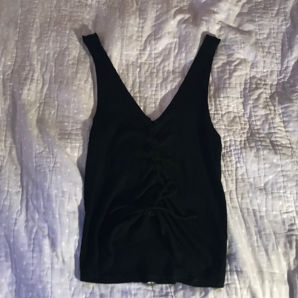 black laced tanktop